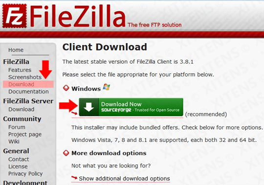 Download Filezilla